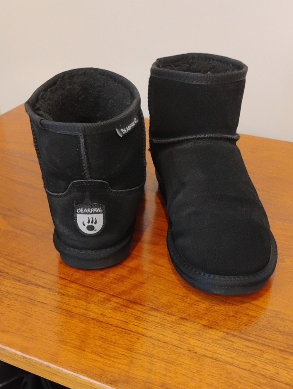 BearPaw Black Comfortable Ankle Boot Women's Size 9